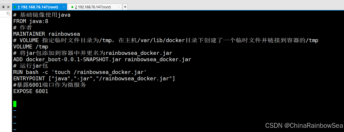 11. Docker 微服务实战(将项目打包生成镜像，在 Docker 当中作为容器实例运行) - Rainbow